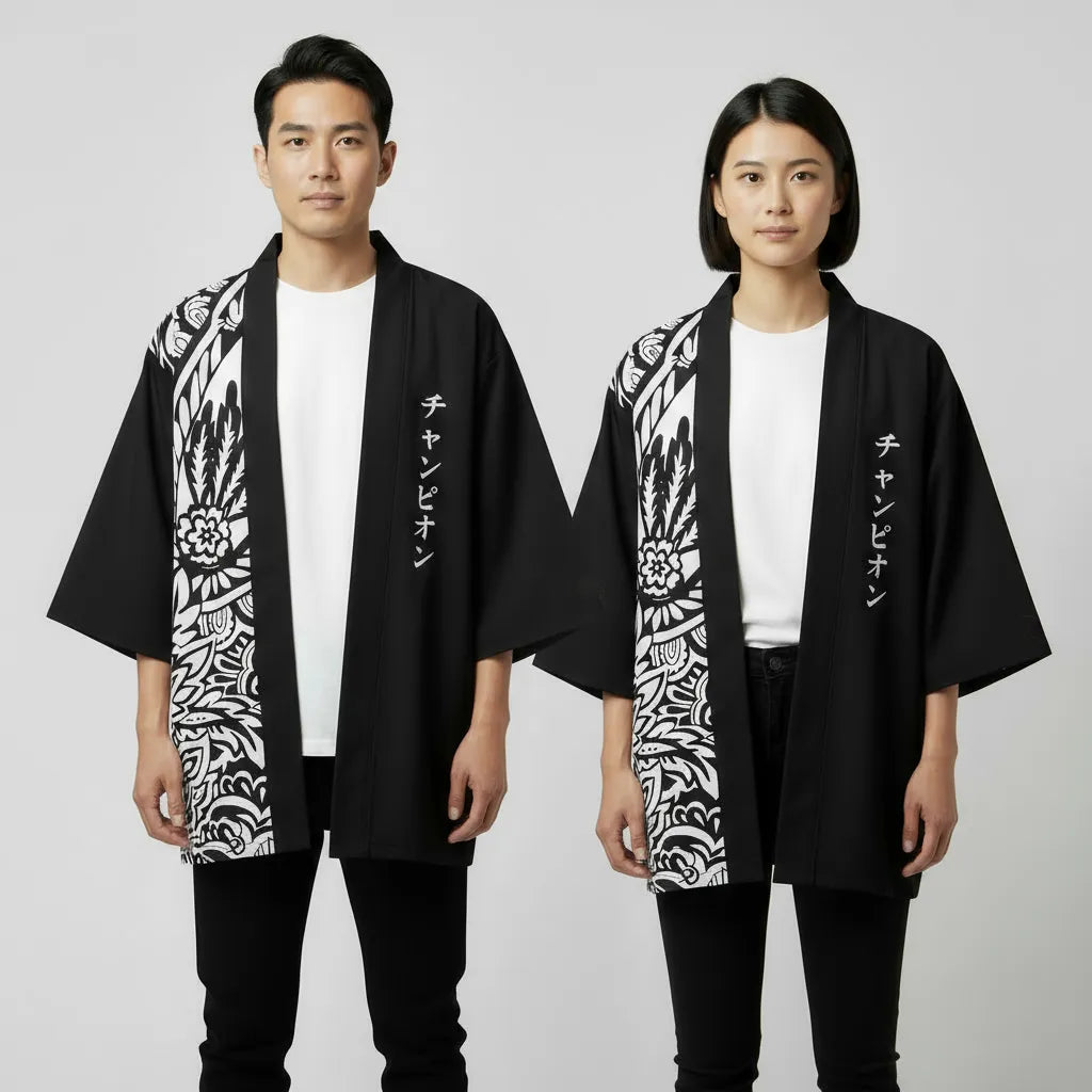 Haori Noir Sakura