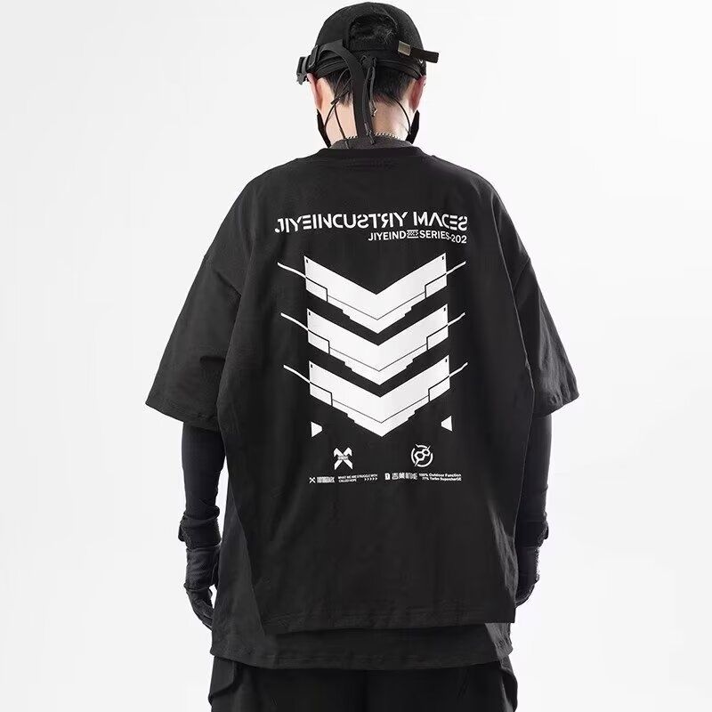 T-shirt Techwear Y2K Oversize