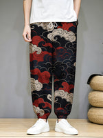 Pantalon Japonais Motif Nuages Kumo