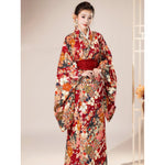 Kimono Femme Rouge Fleurs de Sakura