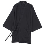 Jinbei traditionnel noir en lin