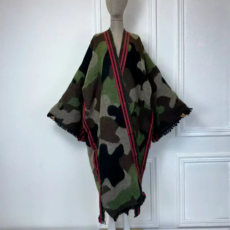 Kimono femme hiver vert