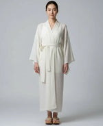 Kimono femme laine blanc