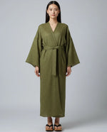 Kimono femme laine vert
