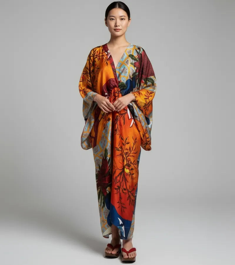 Kimono femme long printemps