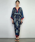 Kimono long femme soie