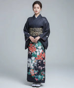 Kimono tomesode fleuri