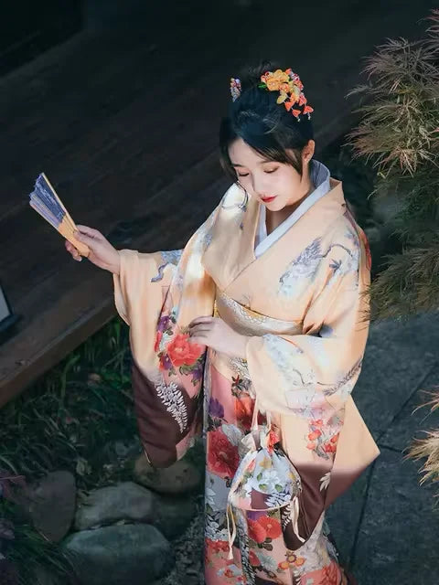 Kimono Furisode jaune