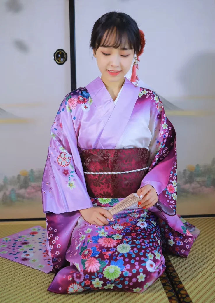 Kimono Furisode violet