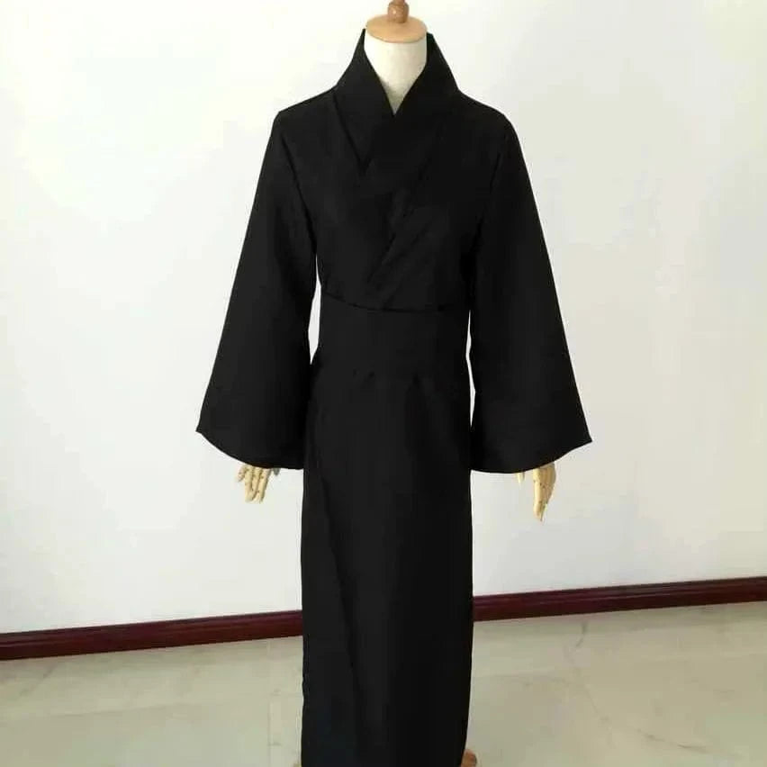 Kimono long noir samouraï
