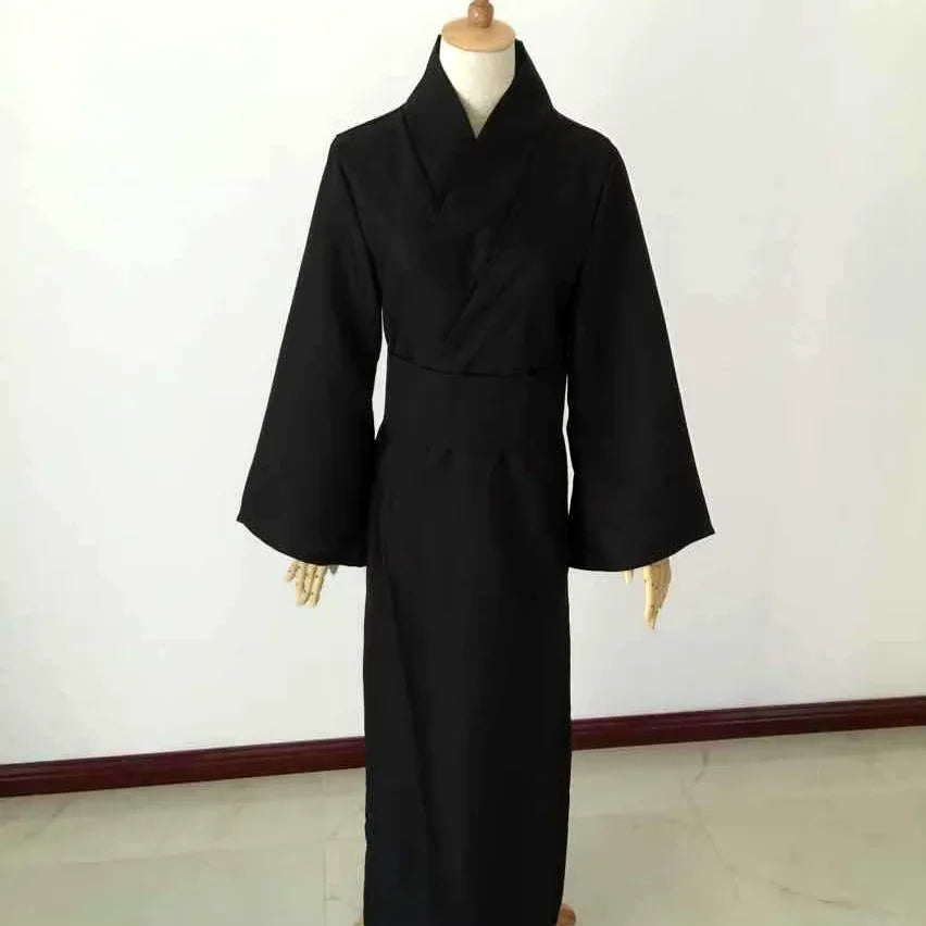 Kimono long noir samouraï