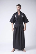 Kimono traditionnel samourai noir