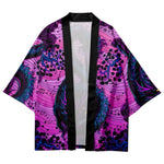 Veste Kimono violet dragon japonais