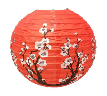 Lanterne Japonaise Rouge 30 cm