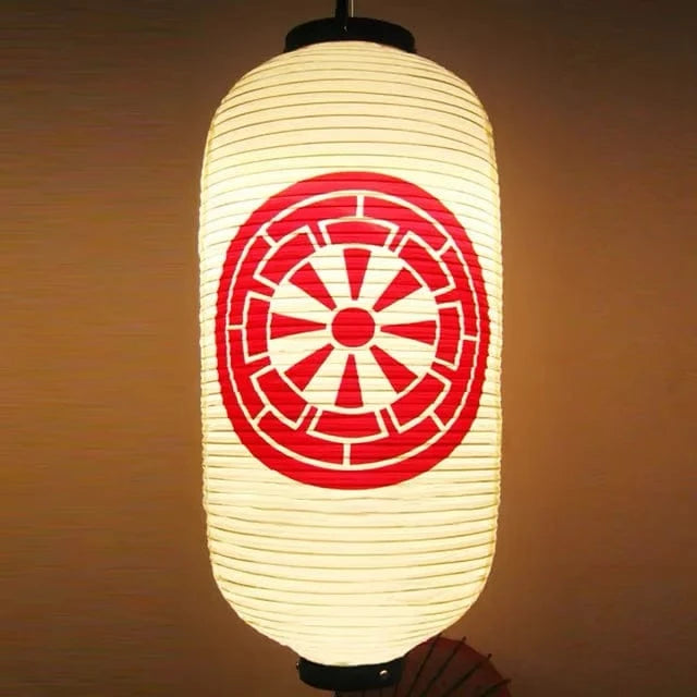 Lanterne japonaise Kamon de roue