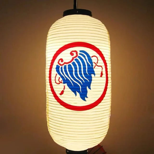 Lanterne japonaise blanche en papier PVC