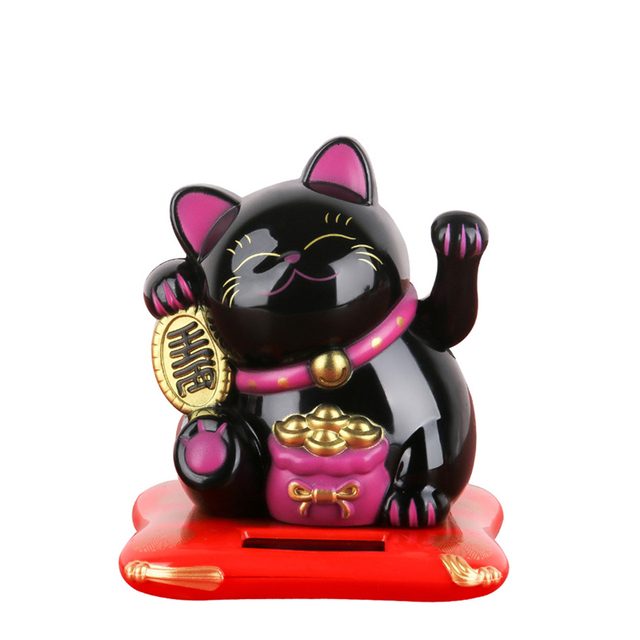 Maneki Neko Solaire Noir