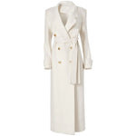 Manteau Femme Blanc Long