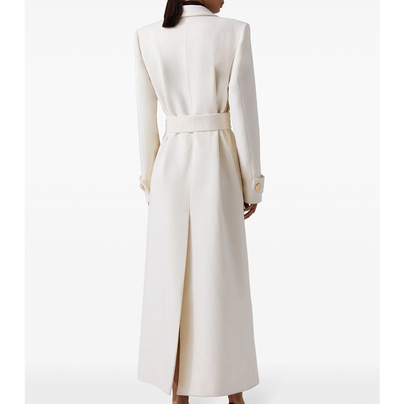 Manteau Femme Blanc Long