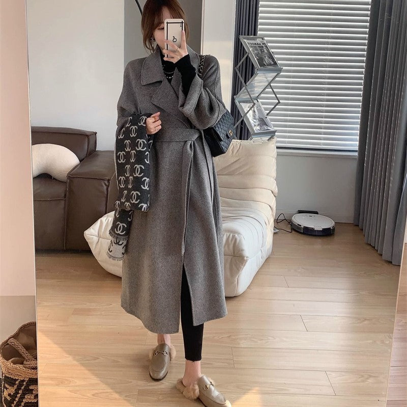 Manteau Kimono Chaud Gris
