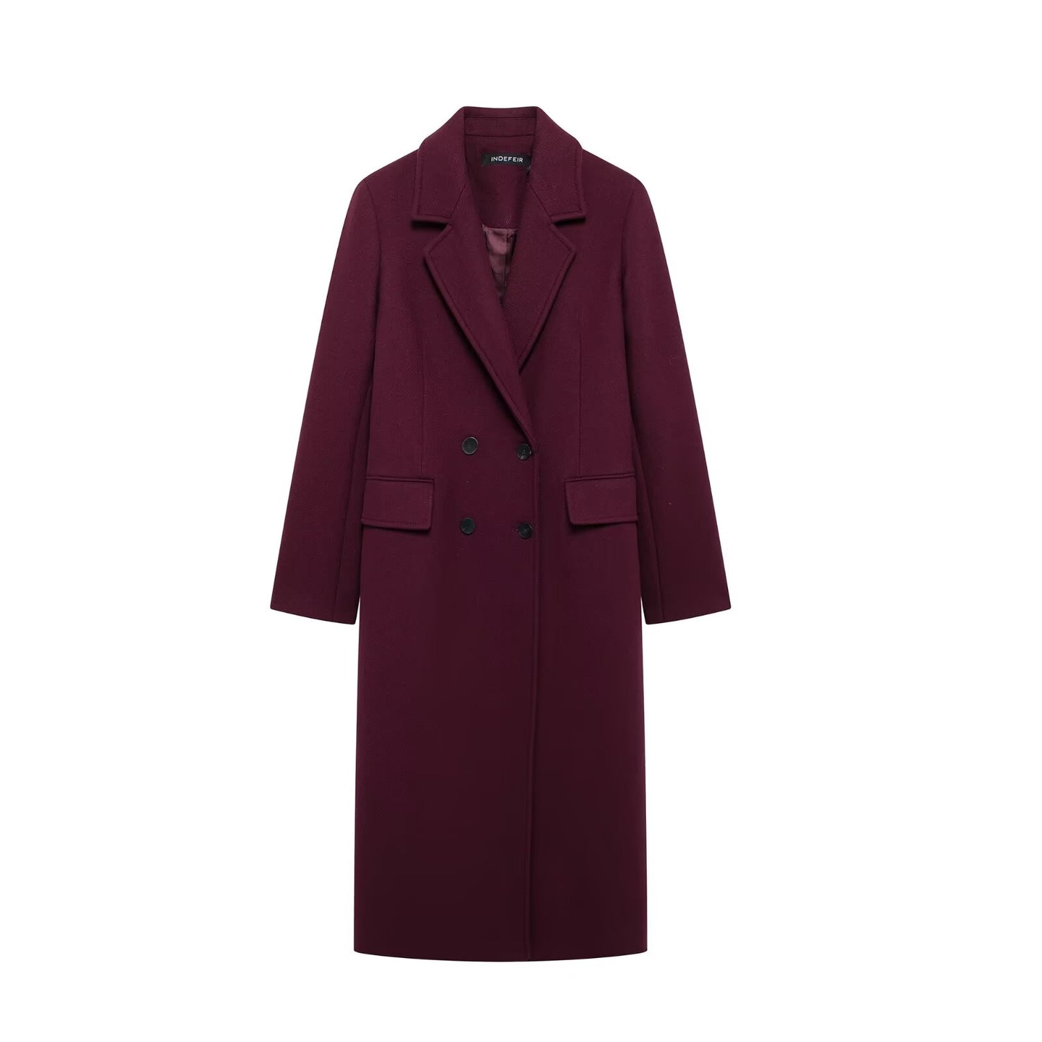 Manteau Kimono Elégant Bordeaux