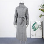 Manteau Kimono Long en Tweed