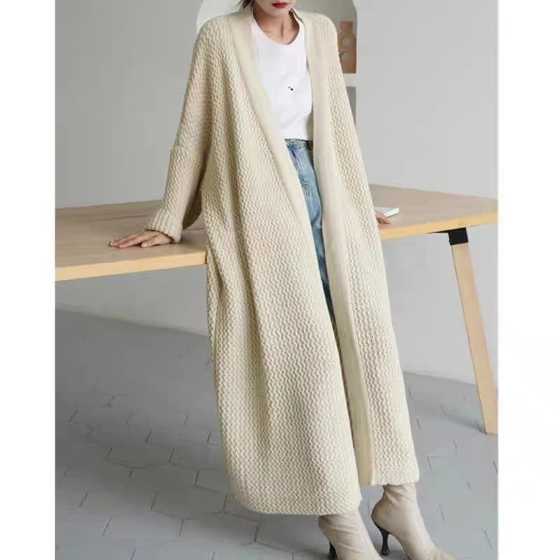 Manteau Kimono Maxi Tricot