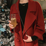 Manteau Kimono Rouge