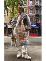 Manteau Kimono en Coton Chaud