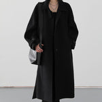 Manteau Long Noir Femme Hiver