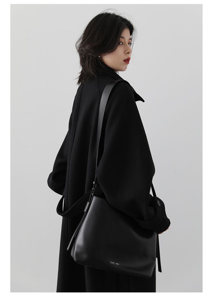 Manteau Long Noir Femme Hiver