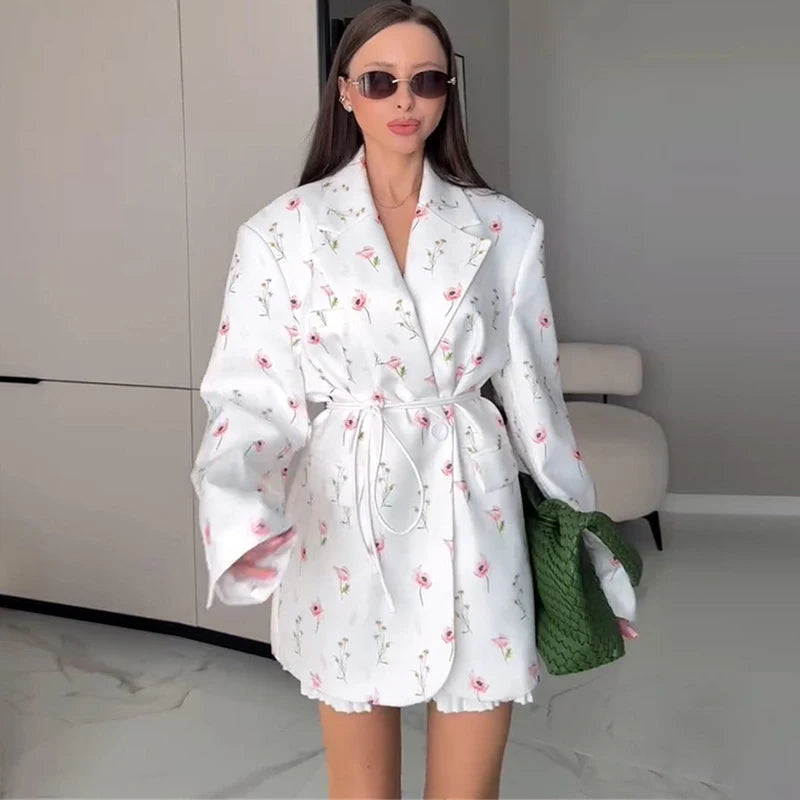 Manteau Style Kimono Floral