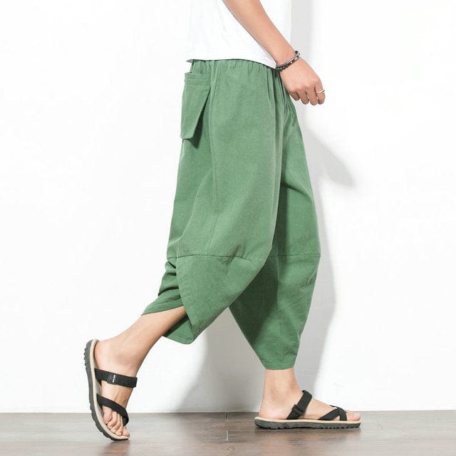 Pantalon japonais Vert