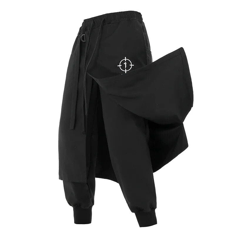 M / Noir Pantalon-Jupe Techwear