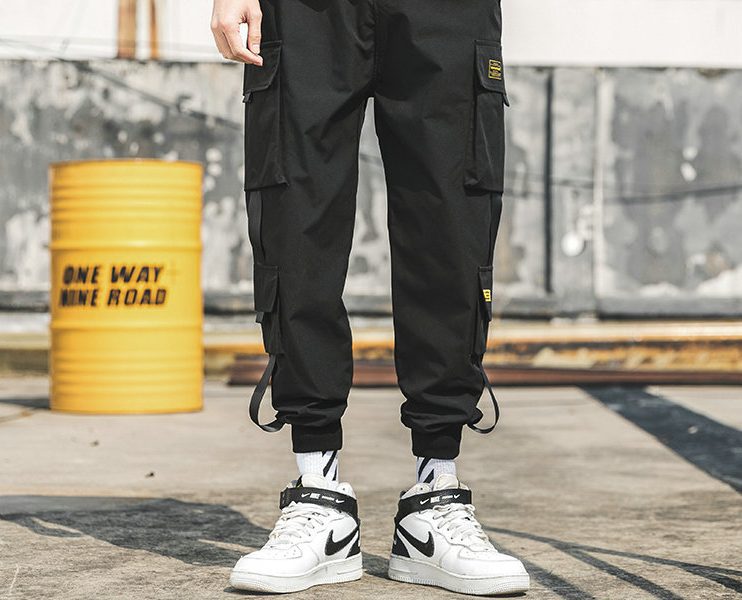 Pantalon streetwear noir