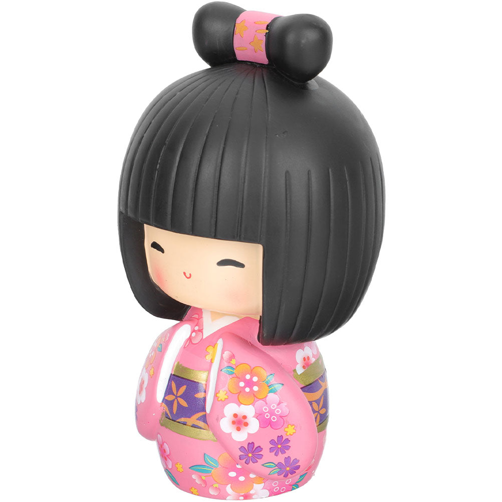 Poupée Kokeshi Rose