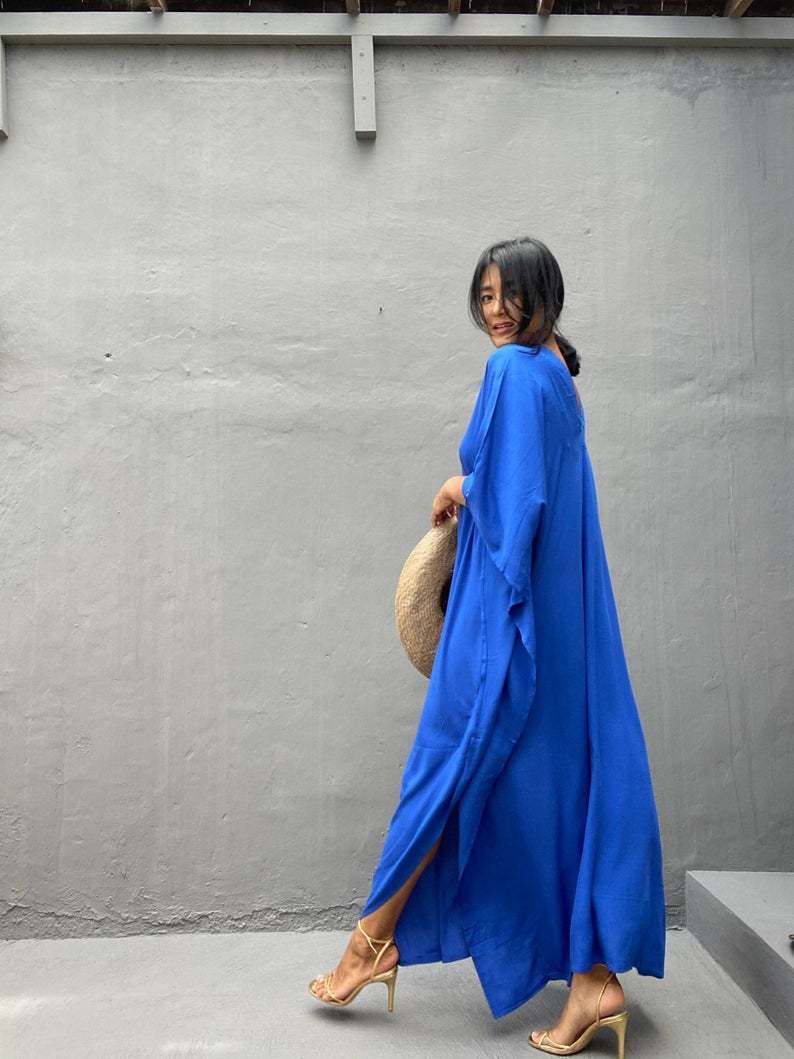 Robe Kimono Bleu