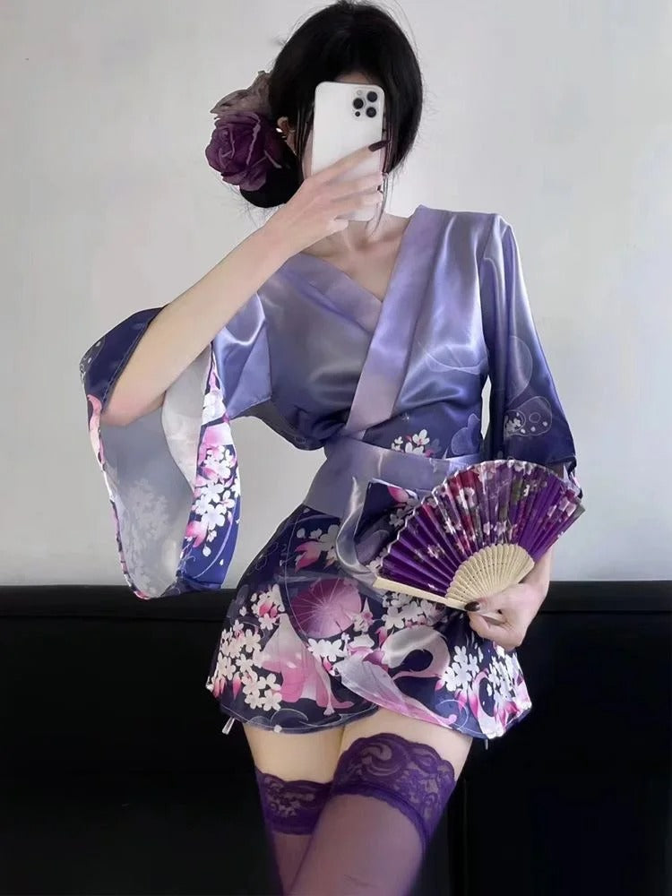 Robe Kimono Fleuri