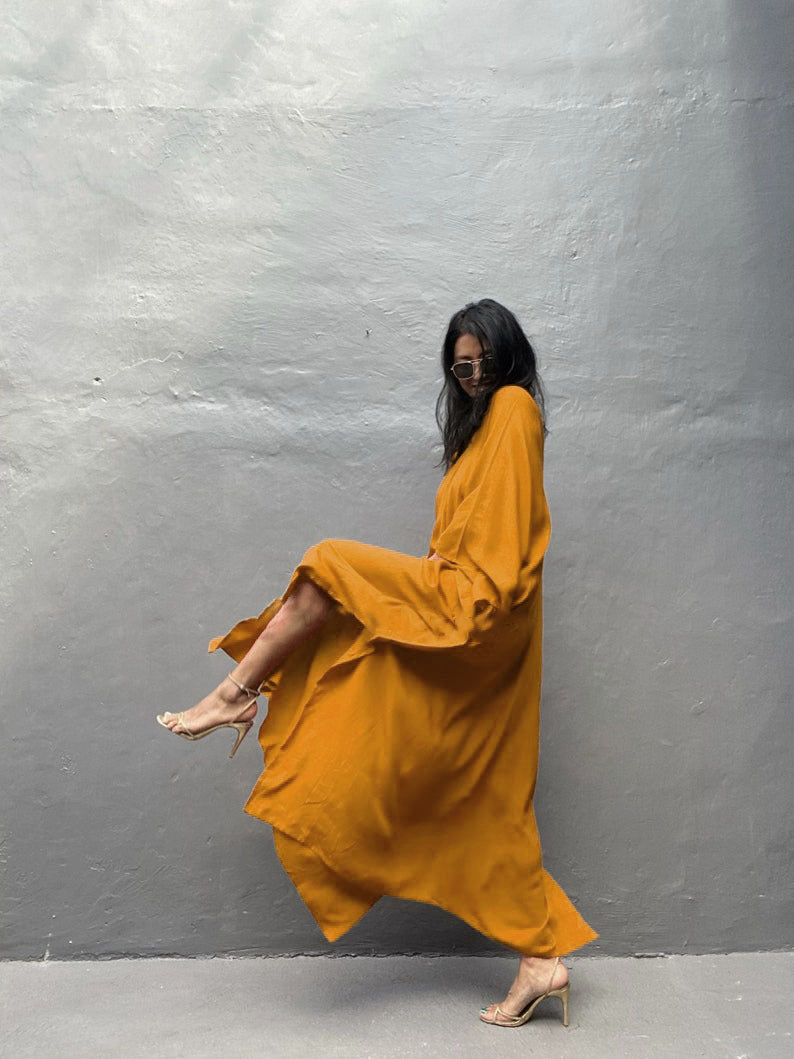 Robe Kimono Jaune