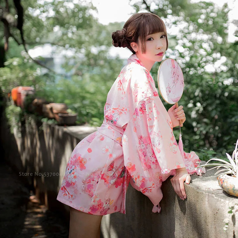 Robe Kimono Rose