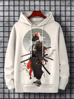 Sweat à Capuche Samouraï Japonais Homme