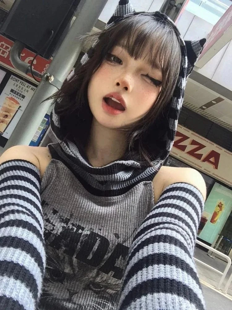 Sweat à capuche Chat