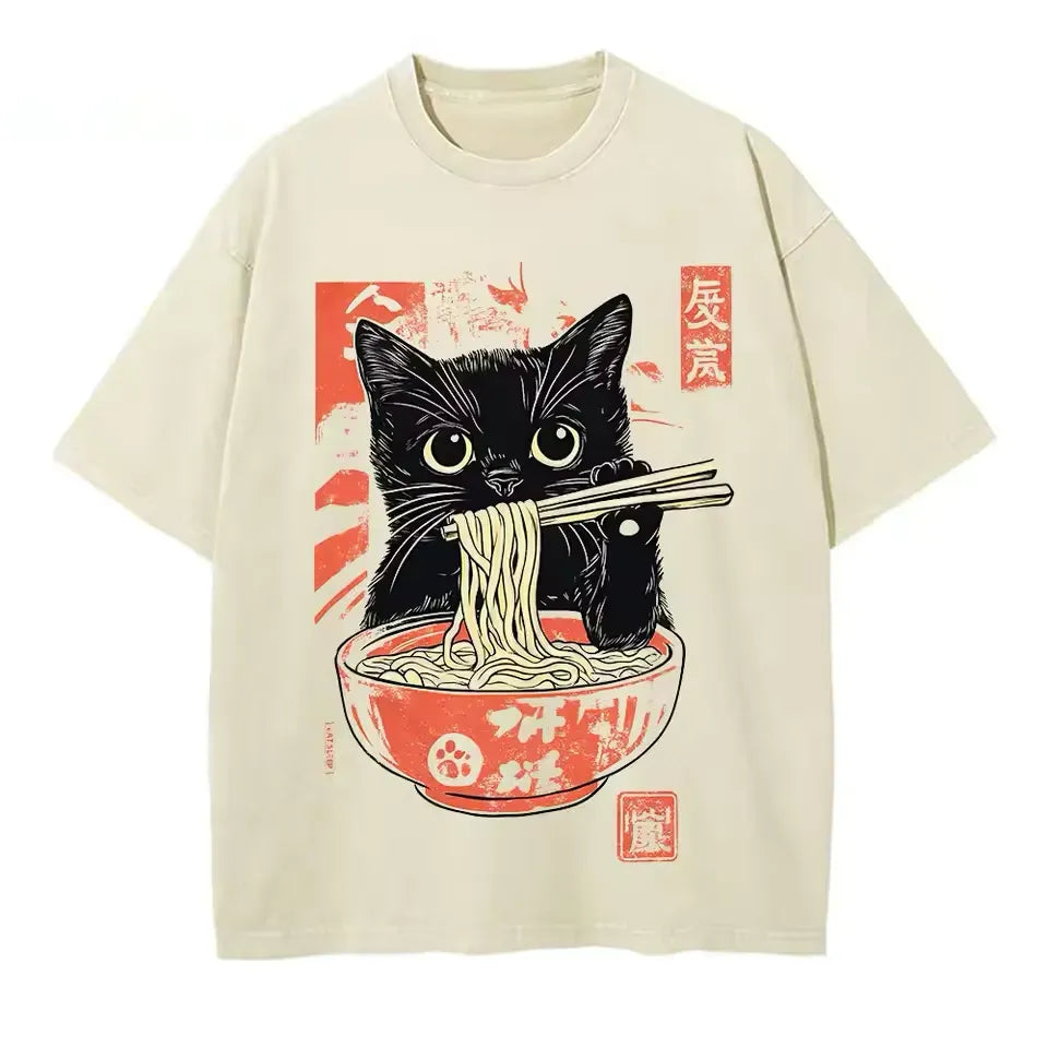 T-shirt japonais Chat mignon