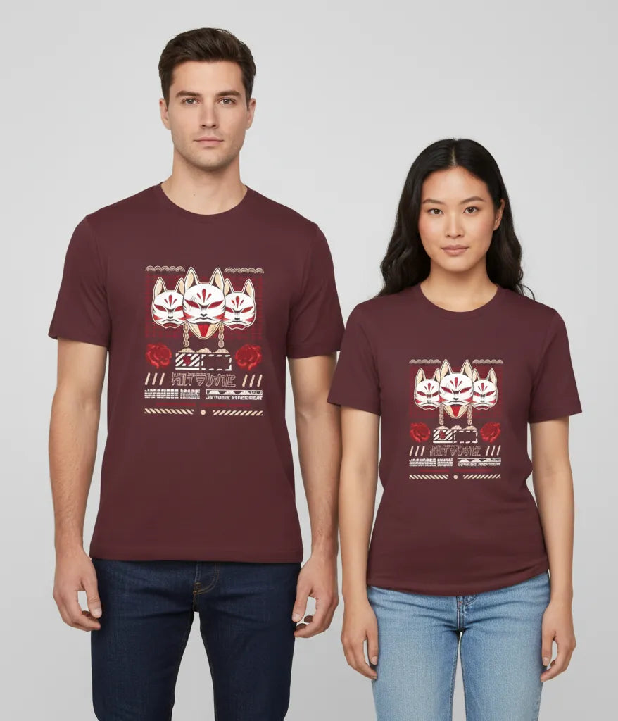 T-shirt japonais Masque Kitsune