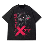 T-shirt japonais chat noir X streetwear