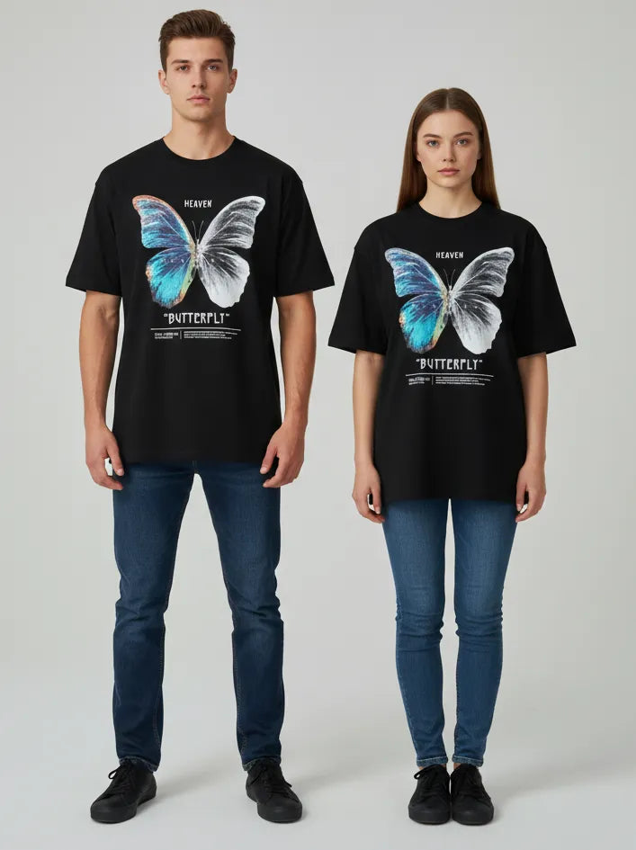 T-shirt japonais papillon