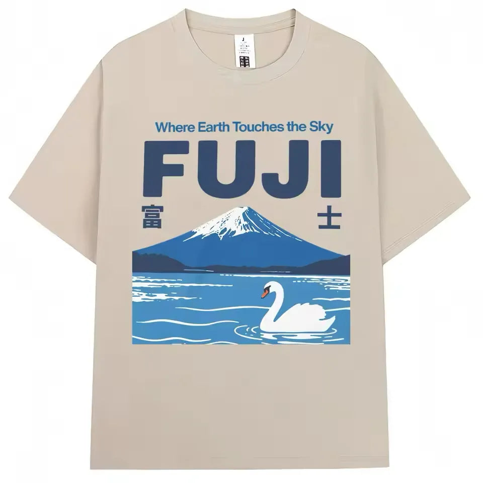 T-shirt japonais Mont fuji