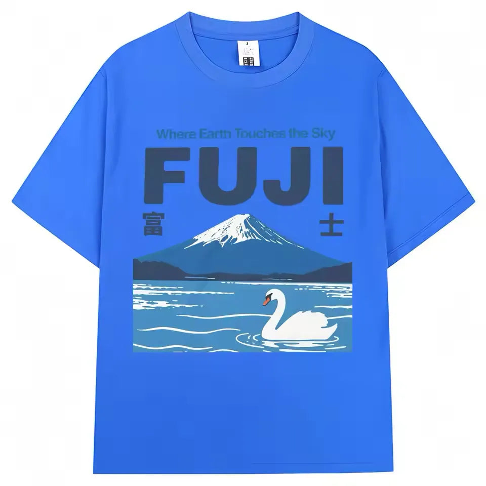 T-shirt japonais Mont fuji