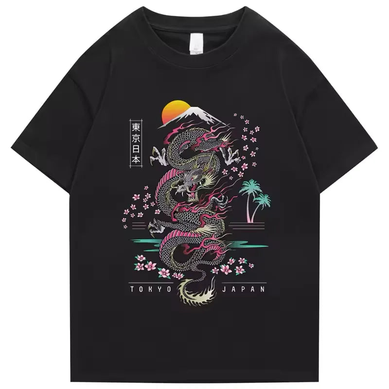 T-shirt japonais dragon Tokyo