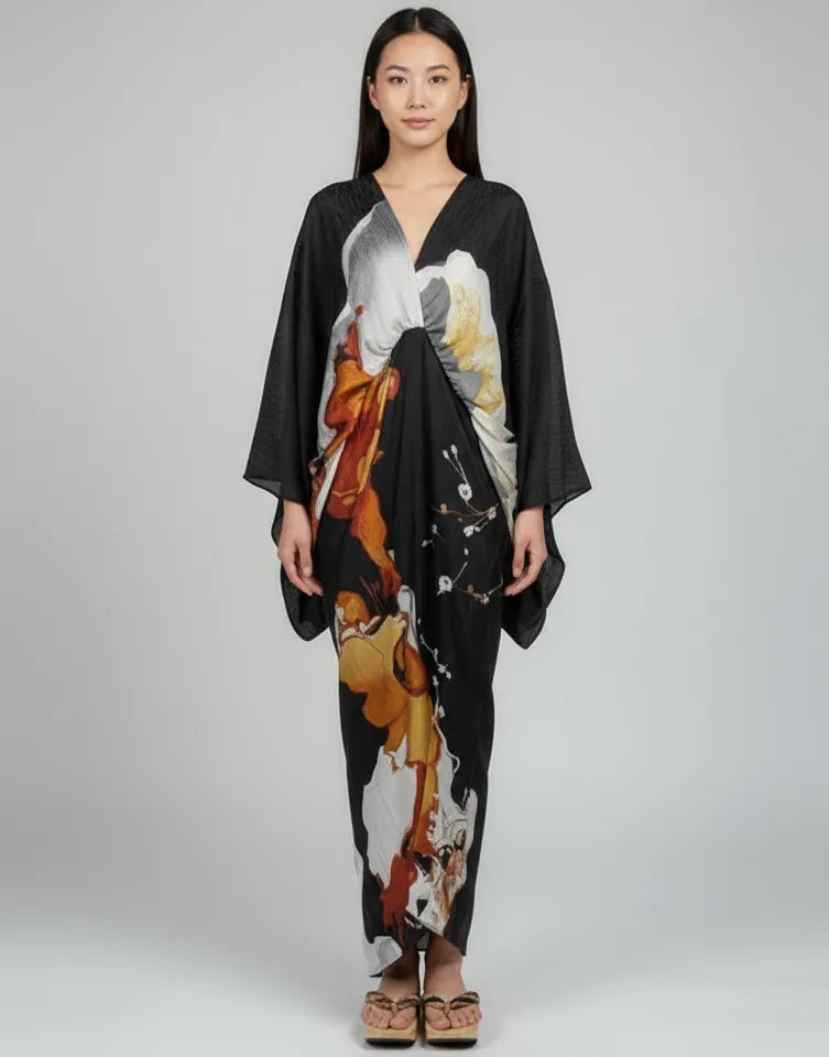 Tunique kimono femme noir